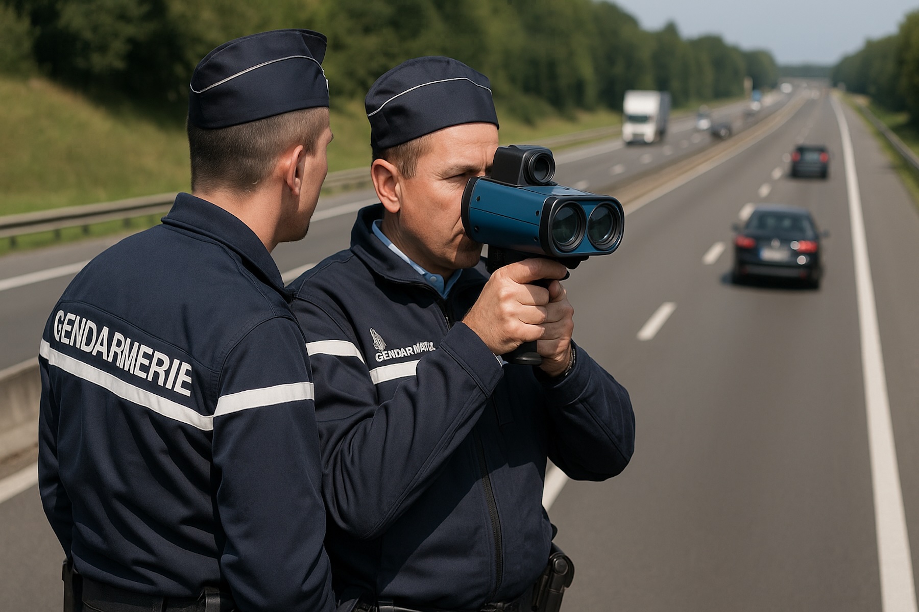 La vitesse pourrait passer à 150 km/h grâce à l'IA sur certaines portions d'autoroute en Espagne. © AM avec Dall-E